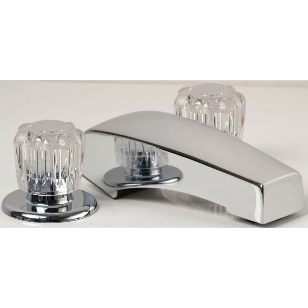 

2-Handle RV Tub Faucet Chrome - Adjustable Flow Mobile Home Bathroom Upgrade