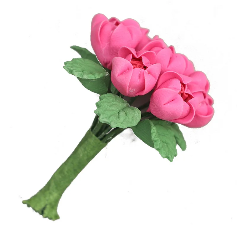 1:12 Miniature Boutonniere Doll House Accessories Micro-scene Model Multicolor Resin Bouquet Ornament Exquisite Handmade Toys