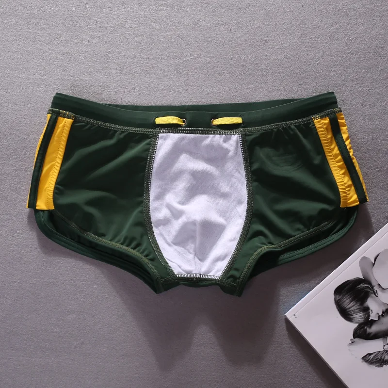 SEOBEAN Men\'s Sexy Boxer Briefs Swimwear Breathable Shorts Comfortable Underwear for Men