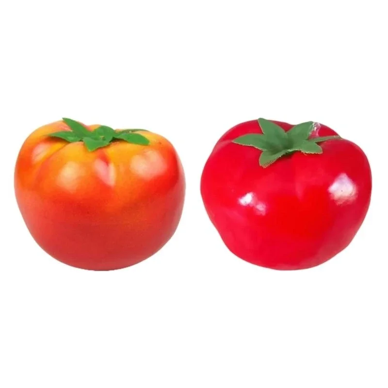 2Pcs Decorative Artificial Tomatoes Realistic Faux Fruits Di