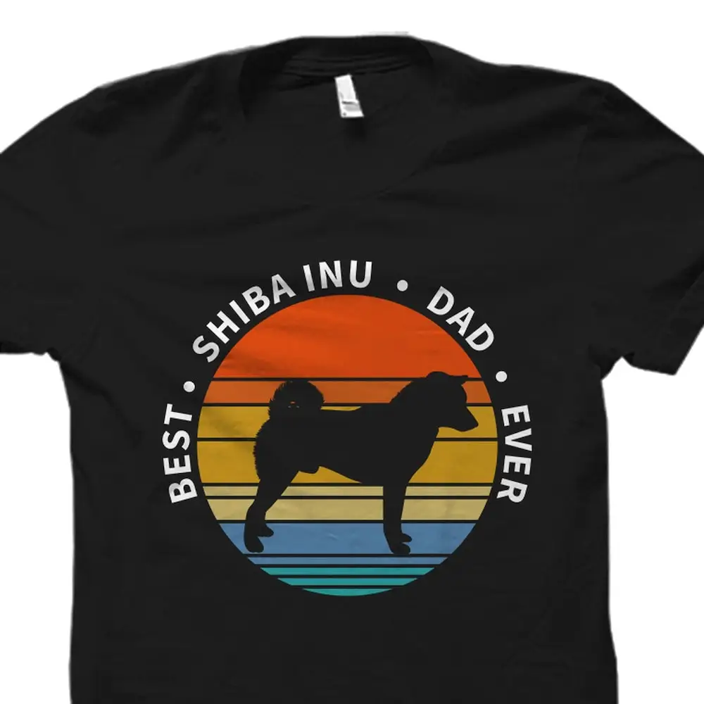 Shiba Inu Dad T Shirt Dog Lover Os3293