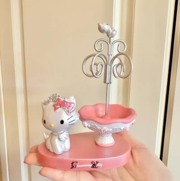 

Vintage Kt Cat Solitary Jewelry Box Toy Handmade Girl Used Cat Storage Desktop Ornament Girl'S Birthday Surprise Gift Souvenir