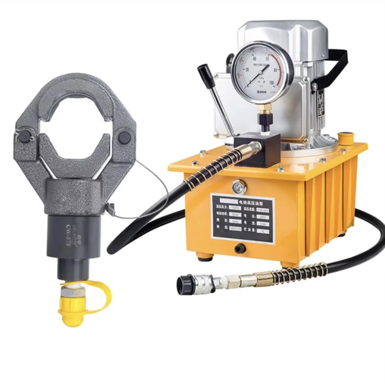 Portable Stainless Steel Pipe Clamping Pliers Hydraulic Pressure Jaw Copper Joints Pipe Fit Crimp Tool Rubber Making Machinery