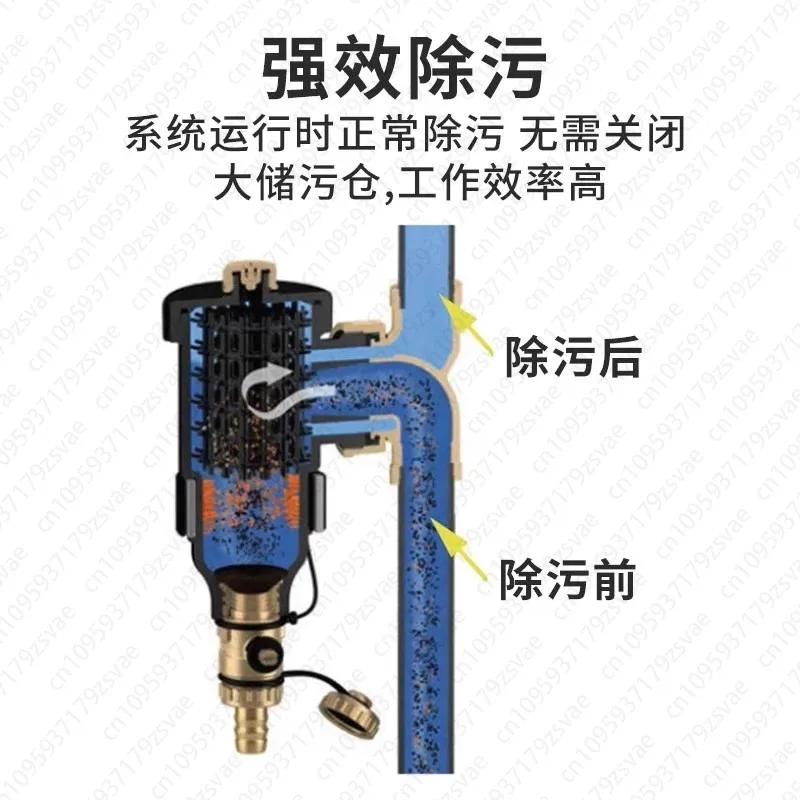 مرشح مغناطيسي للغلاية المعلقة على الحائط للمنزل، موزع مياه حرارية أرضية للتدفئة الأرضية، كرسي ترشيح مغناطيسي للغلاية #5