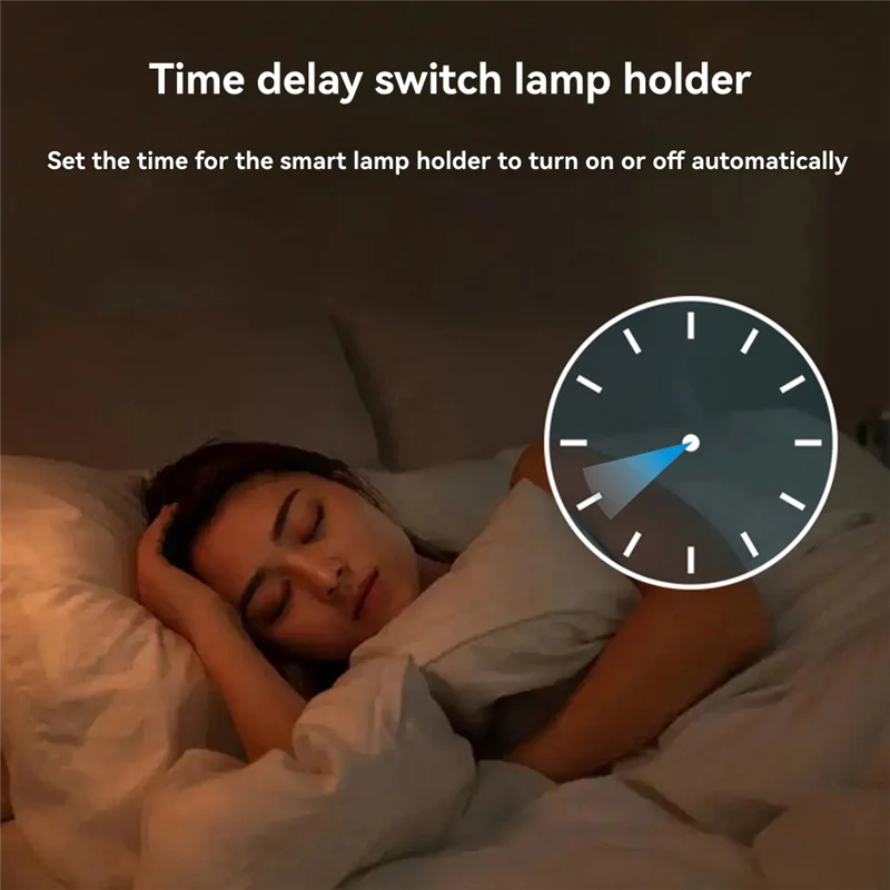 ABVJ-Wifi Smart E26 E27 Portalampada senza cablaggio App Controllo remoto Timer Supporto Alexa/Google Home e altre comandi vocali