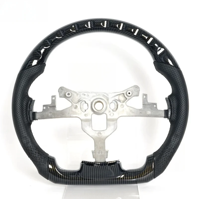 

Peach wood carbon fiber pattern modified car steering wheel