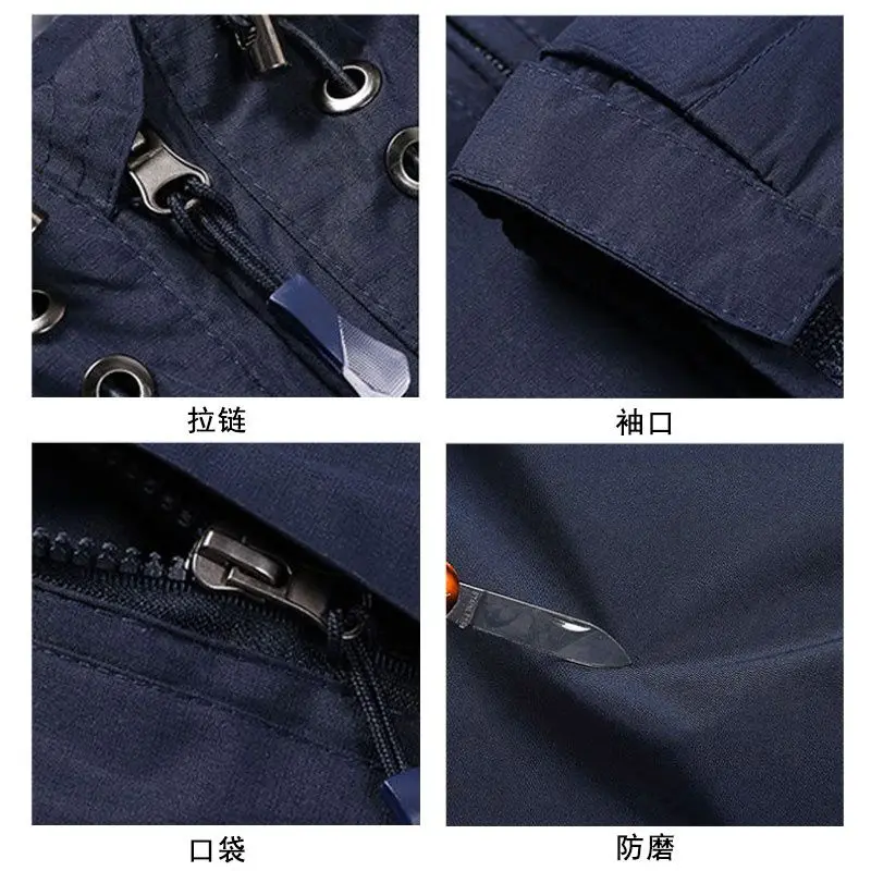 Demon Slayer printed pattern Waterproof Rain Jacket Lightweight Outer Hooded Outdoor Raincoat Hiking Windproof Climbing Jacket