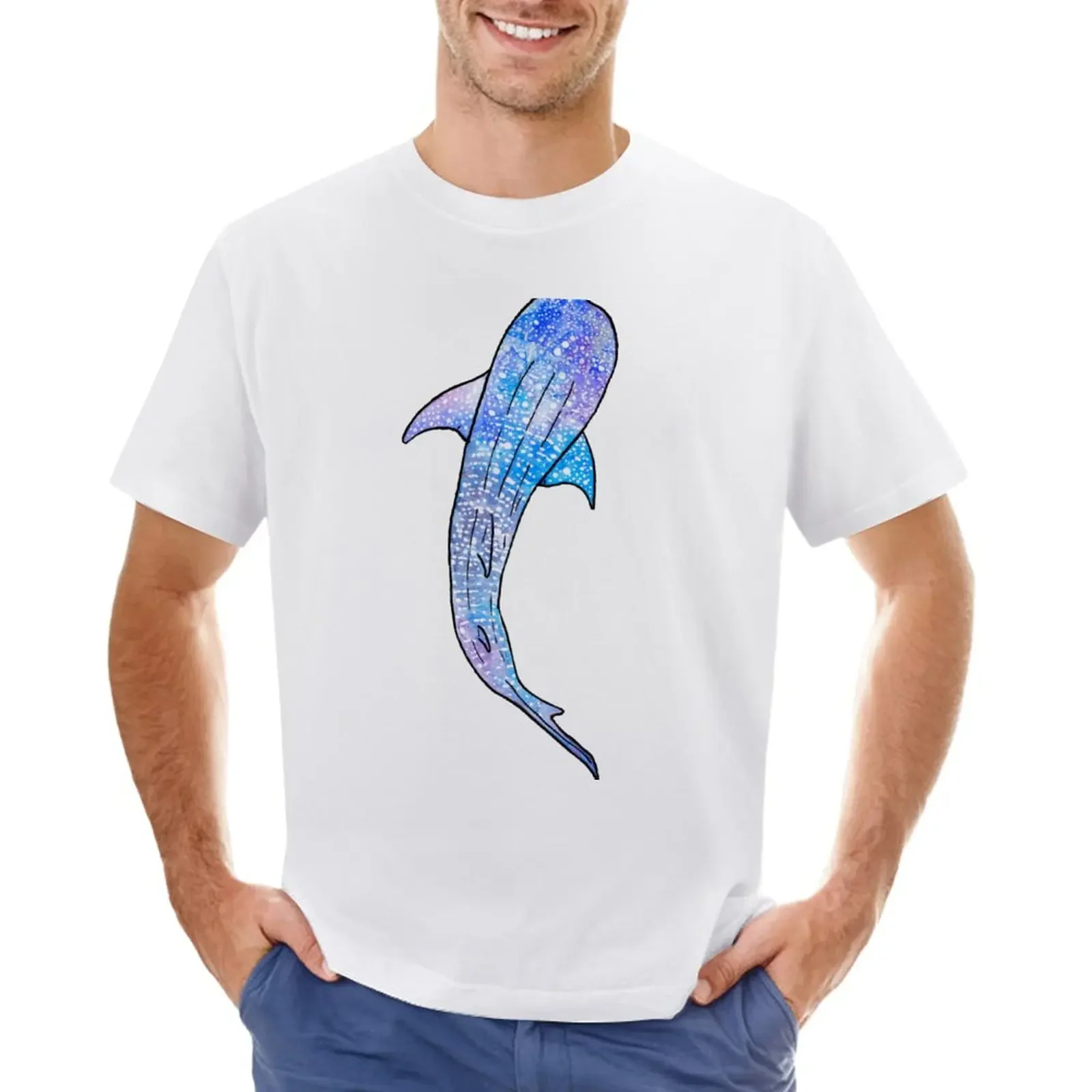 Whale Shark T-Shirt anime summer tops mens graphic t-shirts anime