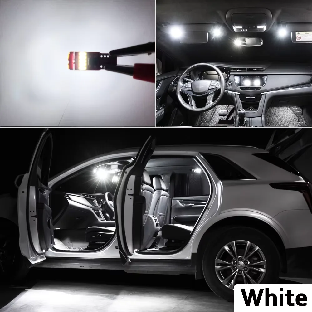 Luces interiores de coche LED blancas/azules para Mini R56 (2007-2013) cúpula de placa de matrícula de mapa, pién, puerta, bombillas de maletero
