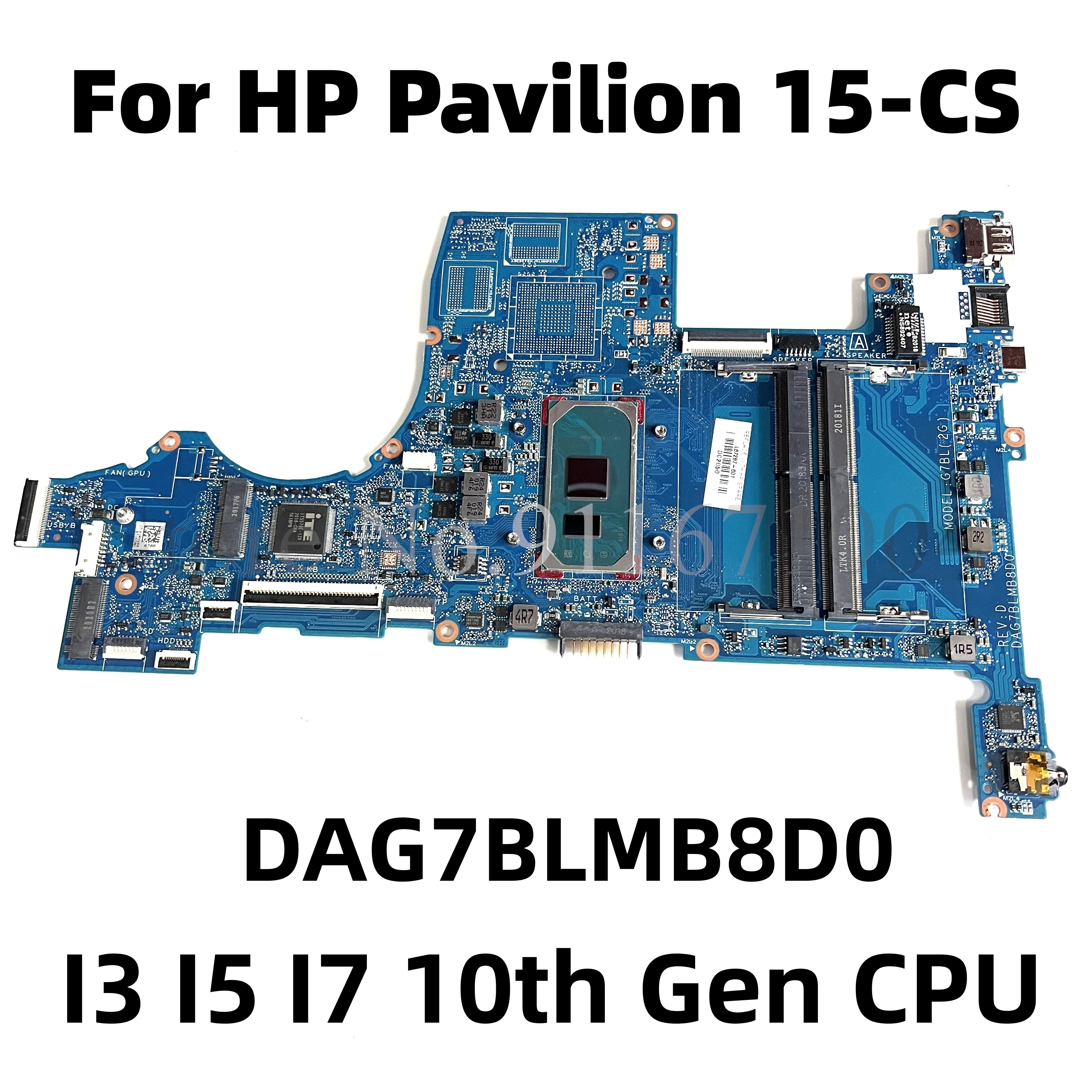 laptop motherboard para hp pavilion 15 cs l67286601 l67286001 l67287 601 l67288 601 dag7blmb8d0 i3 i5 i7 cpu 100 de trabalho 01