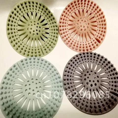 Sewer Outfall Strainer Kitchen Sink Filter PVC Drain Hair Catcher Cover Lavabo Kitchen Gadgets Accessories 5 colors