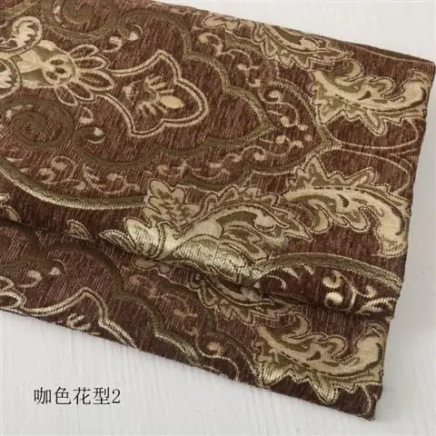 Hoge kwaliteit jacquard chenille stof bankhoes per meter voor gordijnen bekleding naaien bloemenpatroon verdikte doek zacht - afbeelding 1