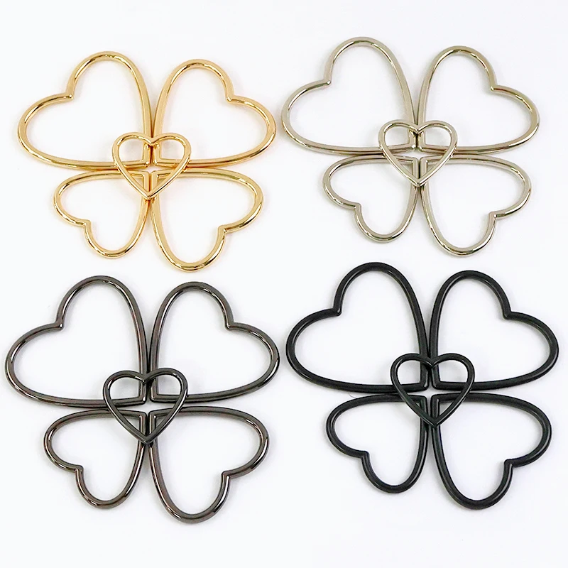 

5/10Pcs 20-40mm Heart O Ring Metal Buckles Bag Strap Carabiner Rings Hook Keychain Connect Loop Buckle Shoe Decoration Clasp