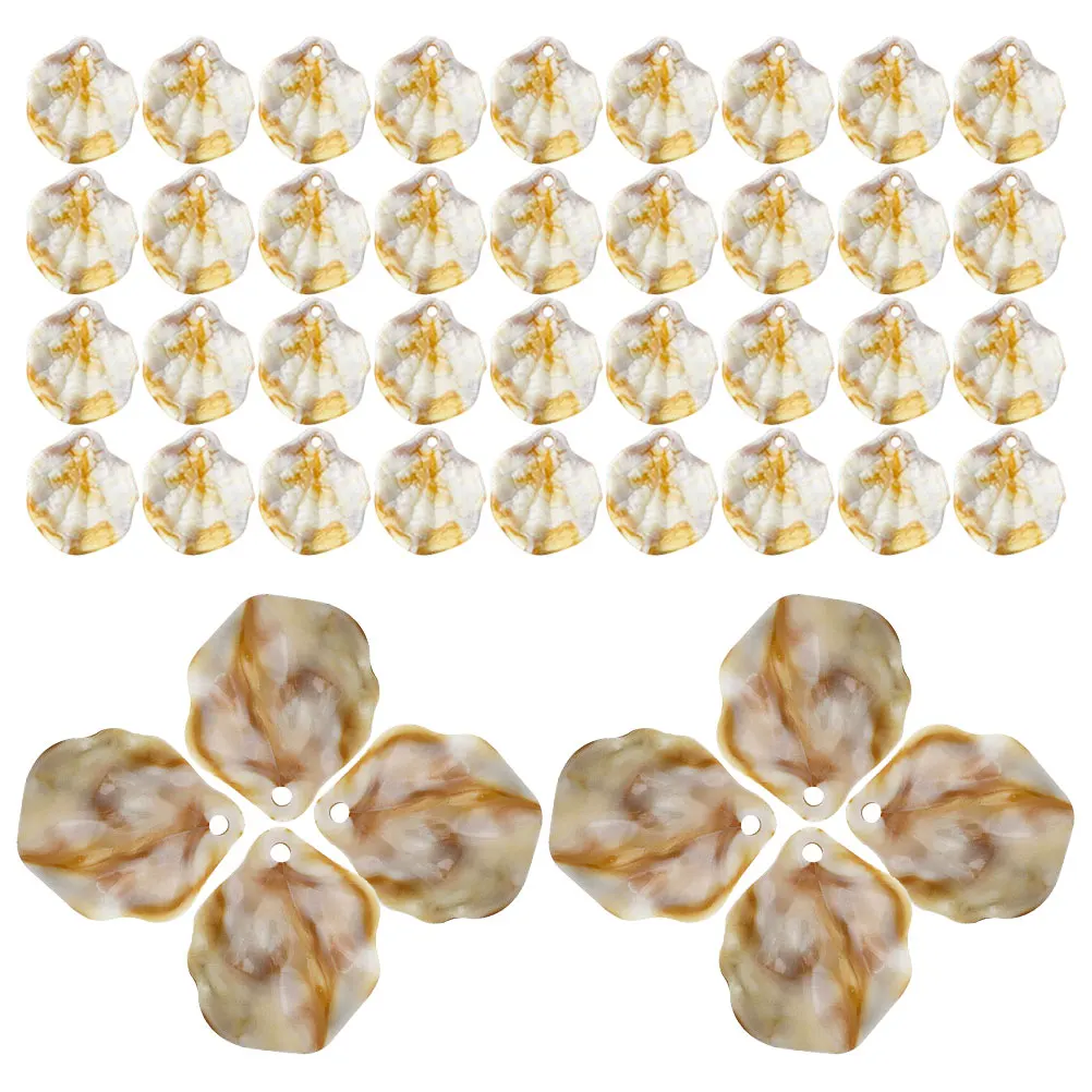 

100pcs Shell Jewelry Material Coastal Theme Charm Ocean Elements Pendant DIY Necklace Accessories Lightweight Safe