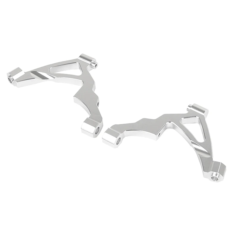 Metal Front Connecting Frame Humanoid Front Shock Support for 1/5 Scale HPI KM Rovan Baja 5B Ss 5T 5Sc-Silver