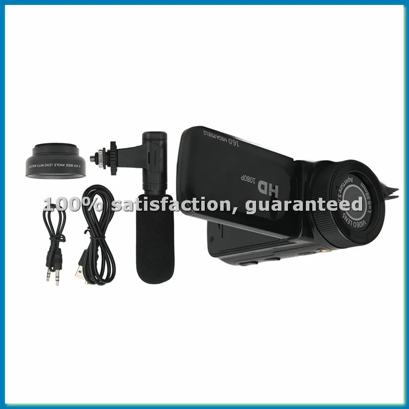 

New Video Camera Camcorder Supporting Stereo Recording 2.4 Inch IPS USB Interface Digital Camera Recorder for Travel-A22U