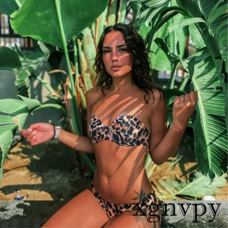 Xgnvpy seksowne kobiety strój kąpielowy bikini biustonosz push-up Bikini Set dwuczęściowy strój kąpielowy stroje kąpielowe kostiumy kąpielowe z