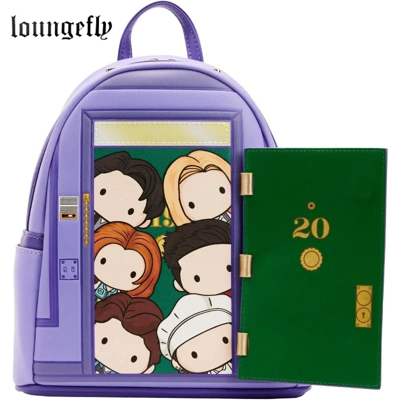 Loungefly Friends TV Series Front Door Chibi Art Womens Double Strap Shoulder Bag Purse