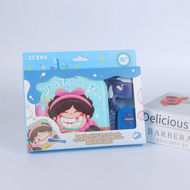 مادة Sezoz EVA عادات جيدة لتطوير فرشاة التنوير للأسنان تحافظ على نظافة التعليم المبكر كتاب ألعاب الأطفال #3