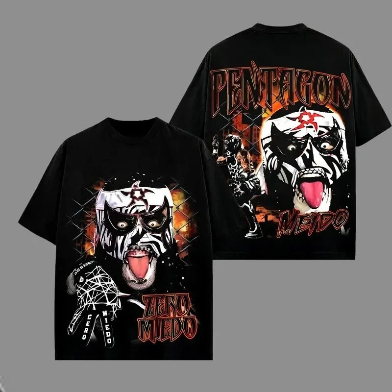 Penta El Zero Miedo Merch 2026 Unisex T-shirt Men Short Sleeve Tops fashion Tee Clothes Causal Y2K Tops