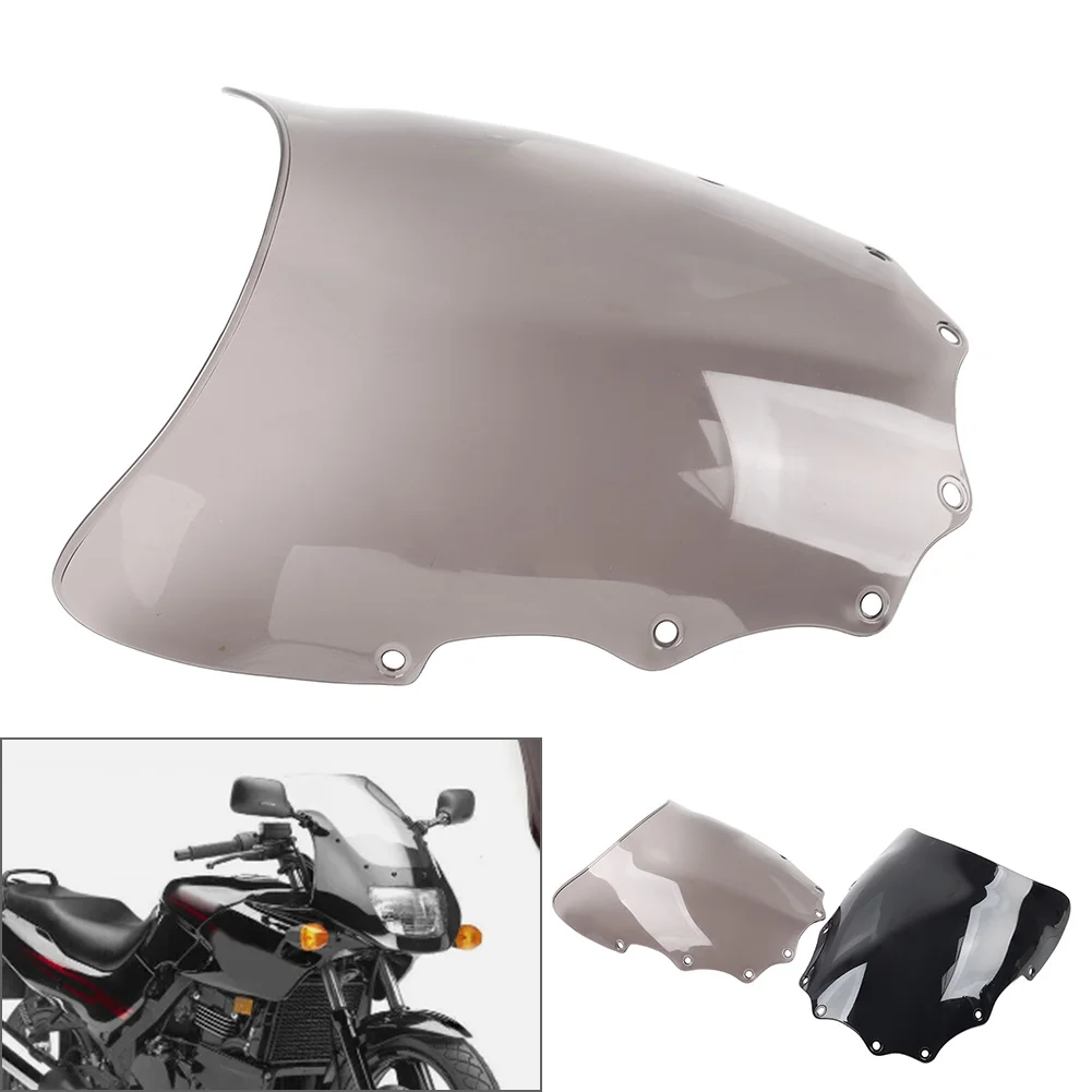 Motor Front Windscreen Windshield Wind Screen Shield Deflector For Kawasaki EX500R Ninja 500R 1993-2009 Plastic Black/Tan