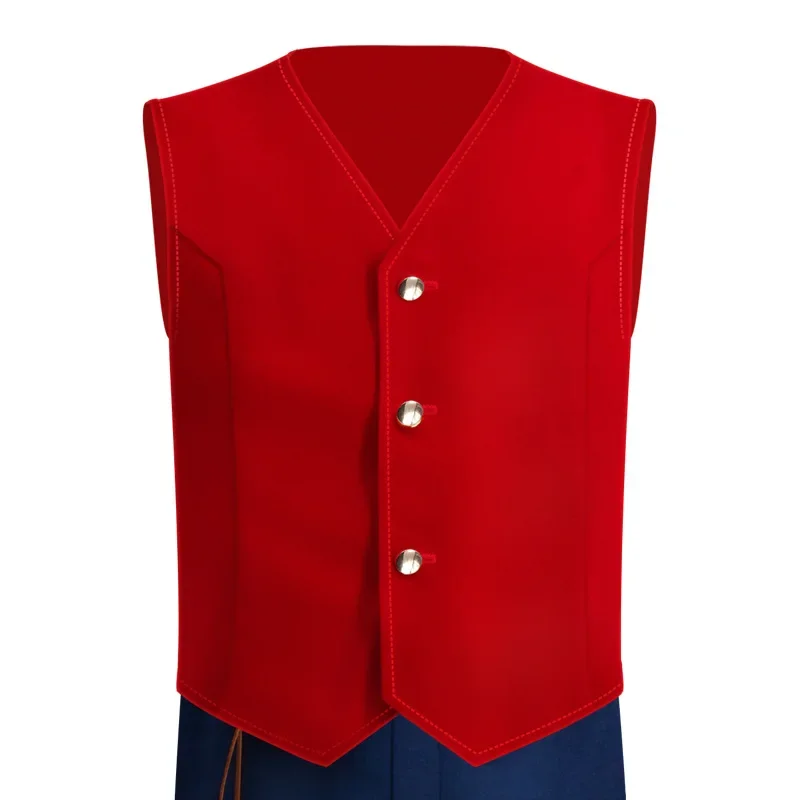 Animal MonKeyD Luffy Cosplay costumes Live Version Luffy Cosplay Uniform Suits Halloween For Kids Boys Girls Cos Grifts Party