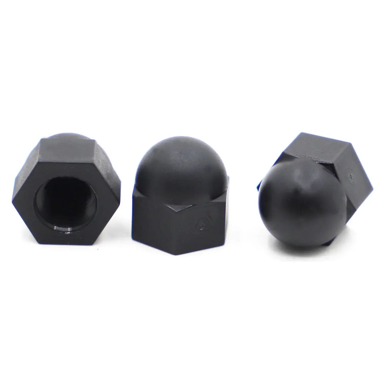 M3 M4 M5 M6 M8 M10 M12 DIN1587 Black Nylon Acorn Cap Nuts Dome Head Nut