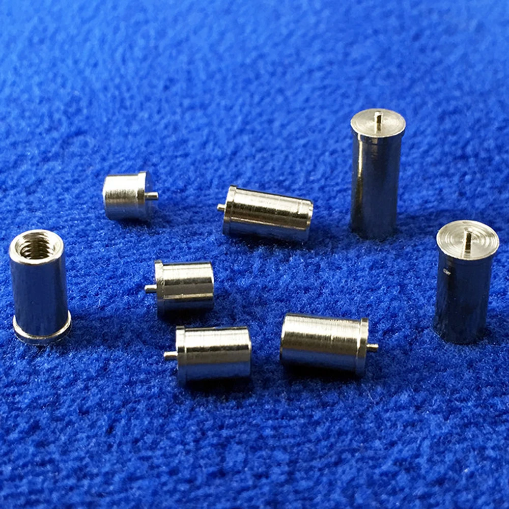 10pcs Welding Screws M2.5 M3 OD 4.5mm PCB Copper Tin Plated Solder Joint Column Weld Threaded For Capacitor Discharge Spot Nail