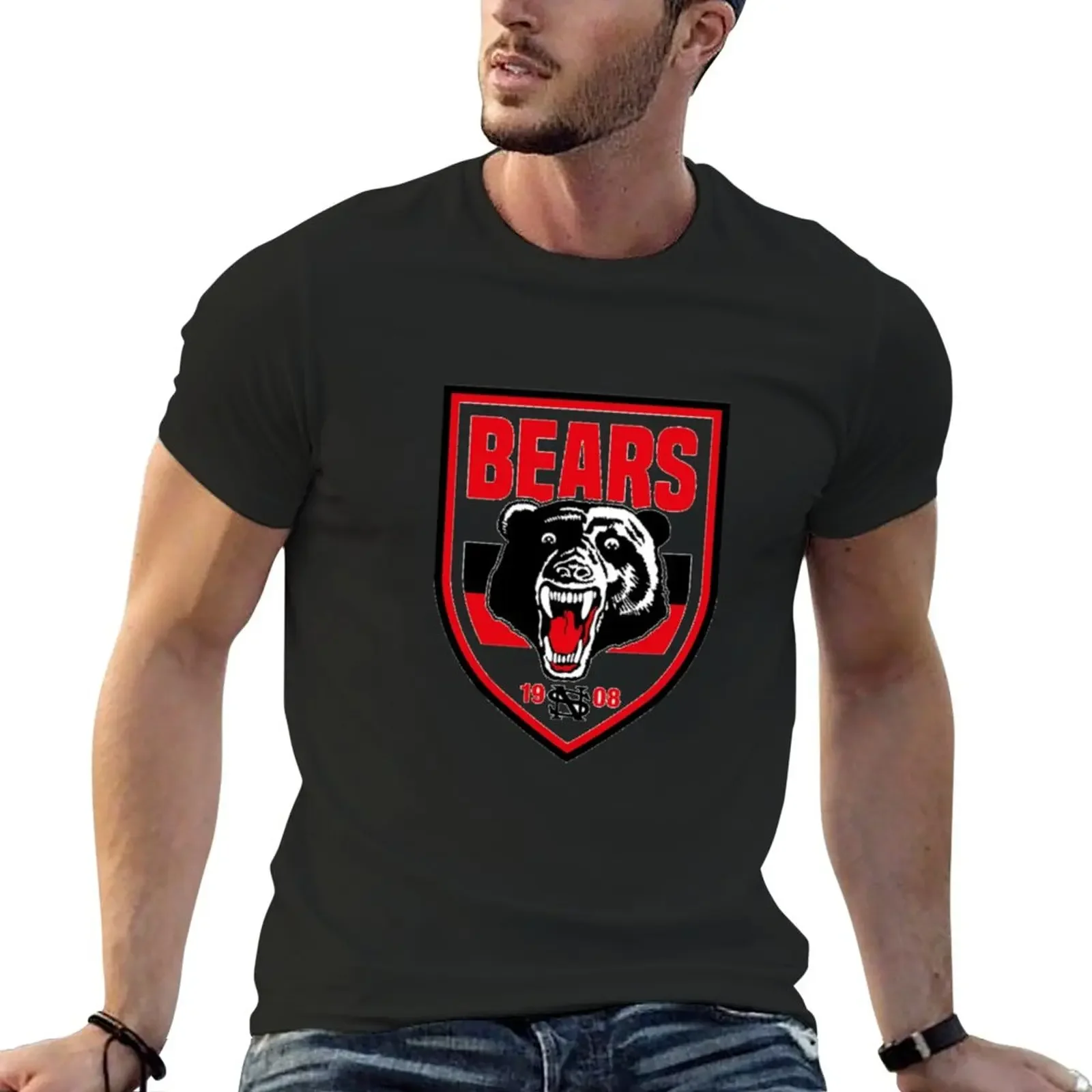 North Sydney bears. T-Shirt plus sizes plain mens clothing