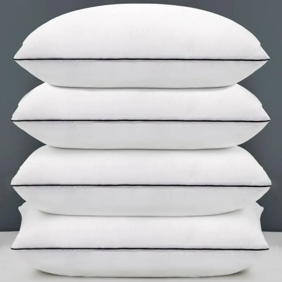 

Standard Size Bed Pillows for Adult, 4 Pack Great Support Luxury Hotel Pillows for Side, Stomach and Back Sleepers.