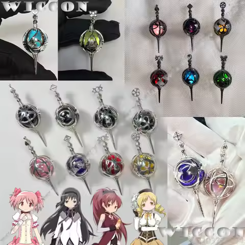Madoka Homura Grief Seed Soul Gem Cosplay Anime Puella Magi Madoka Magica Yellow Purple Pink Red Jewel Magica Girl Customized