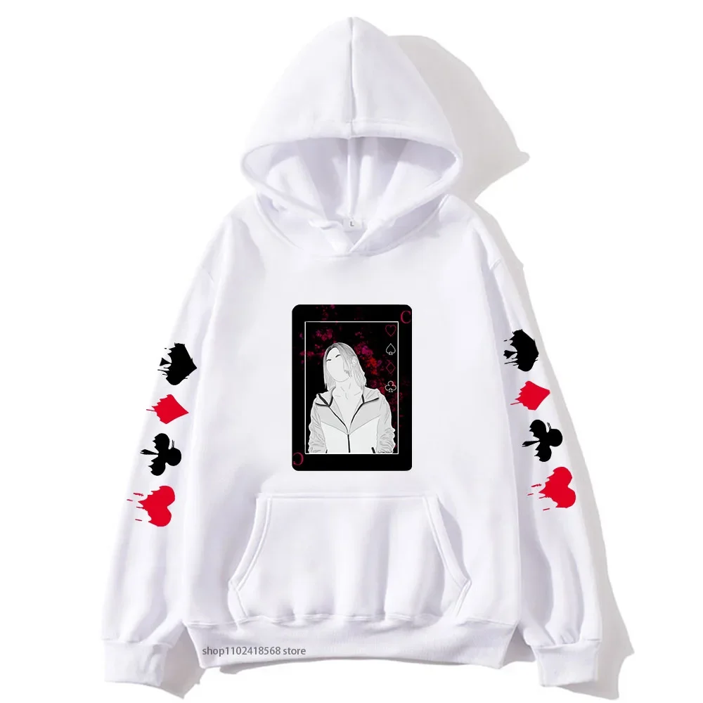 Anime Alice In Borderland Hoodies Kawaii Cartoon Chishiya Playing Card  Mens/Women Sweatshirt Harajuku Unisex Fashion Streetwear