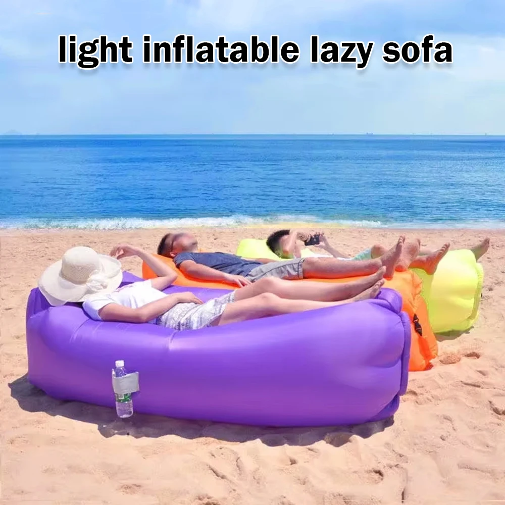 Outdoor Portable Inflatable Sofa Beach Air Sofa Outdoor Camping Party Good Quality Sleeping Bag Inflatable Air Bag Sun Lounger