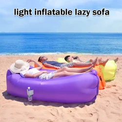 Zewnętrzna przenośna nadmuchiwana sofa plażowa Sofa powietrzna Outdoor Camping Party dobrej jakości śpiwór nadmuchiwany materac powietrzny leżak