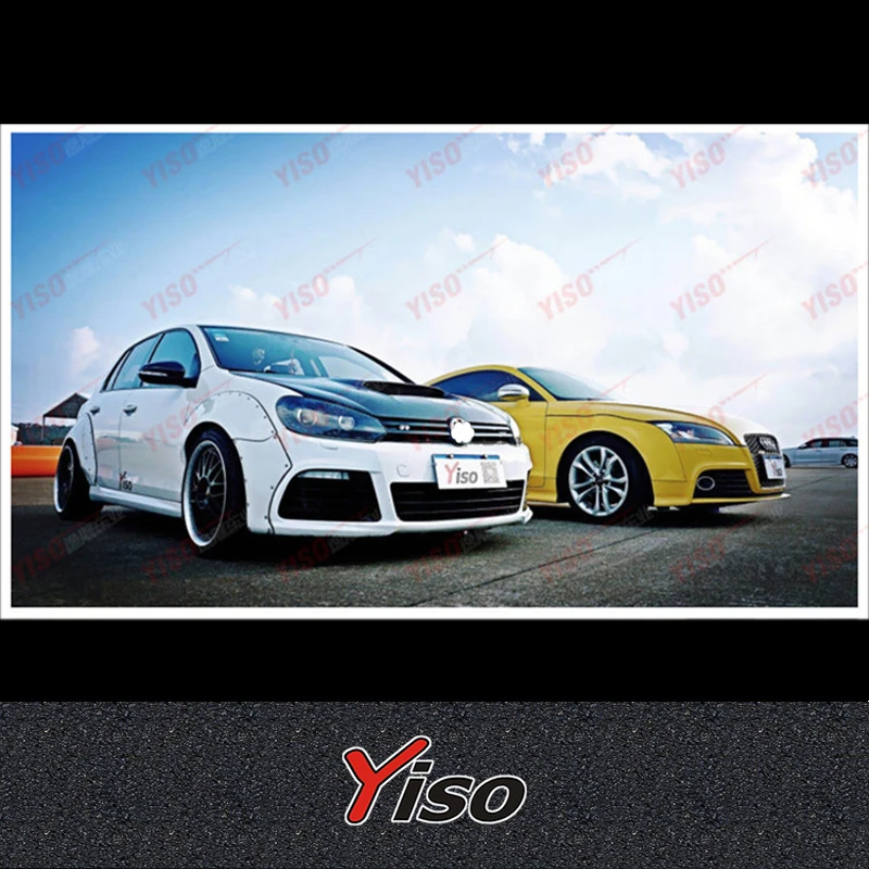 FOR VW GOLF 6 R20 R Volkswagen GOLF 6 R20 R Modified Carbon fiber Wide body Wheel eyebrows