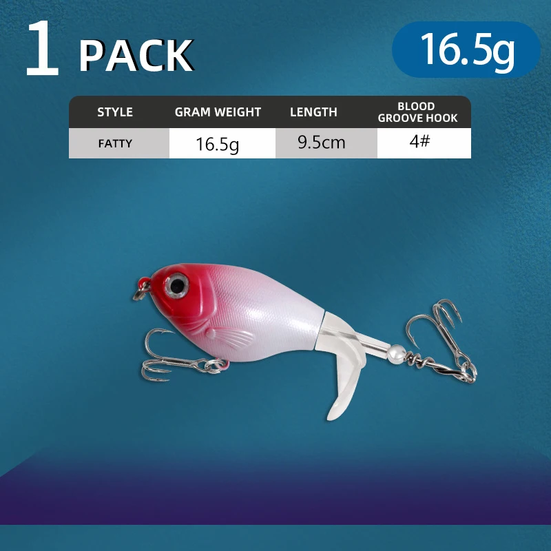 Crankbait Topwater Wobblers Cola de Bagre para Lucio – Señuelo - imagen 3