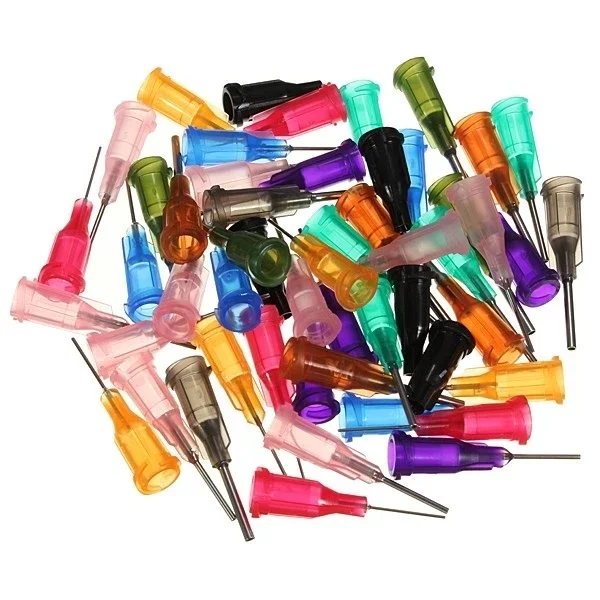 35pcs /Set Dispensing Needle Welding Fluxes For Welding Tools Suitable All Glue Liquid Solder Paste Adhesive Dispenser Needle