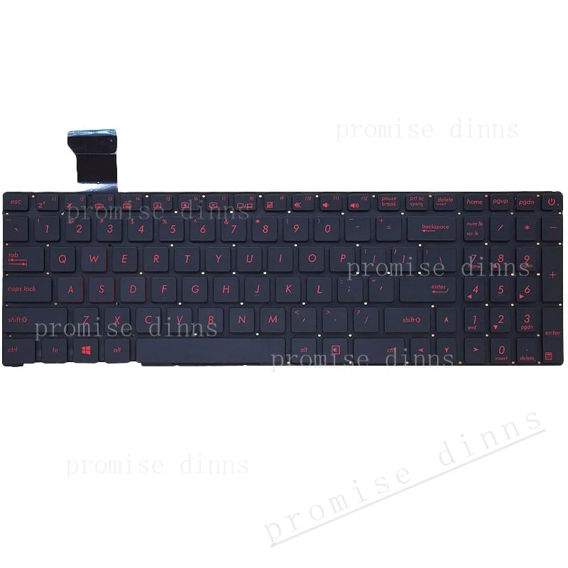 M  Laptop Keyboard for ASUS G551 ZX50JX G551V GL551 ZX50V US