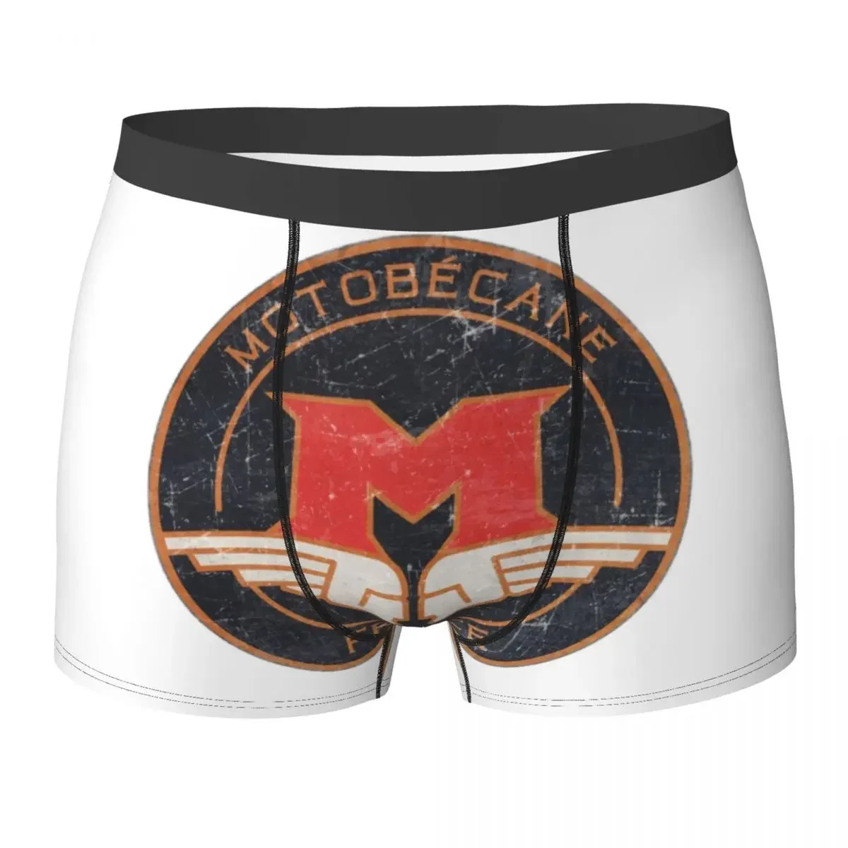 Boxer Underpants Shorts Motobecane Retro Badge Panties Male Comfortable Underwear for Homme Man Boyfriend Gift