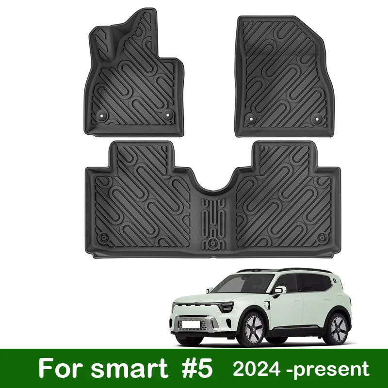 

Car Floor Mats for smart #5 2024-present Trunk Mats Customized Cargo Liner Protector Waterproof Non-slip Foot Pad Carpet Kits