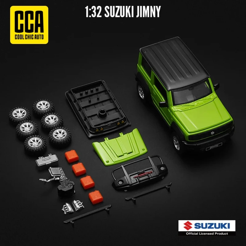 CCA Assembly Model Kit 1/36 Dodge Hellcat 1/43 Ford Mustang Land Rover Suzuki Jimny Toy Car Diecast Alloy Collection Kid Gift