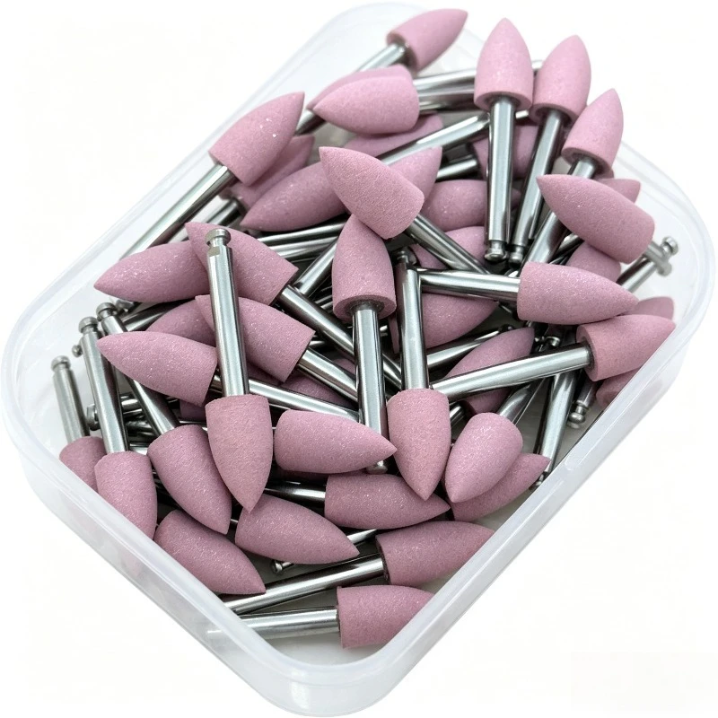 10pcs Dental Low-speed Curved Machine Rubber Grinding Head Tooth Polishing Car Needle Mobile Phone Specific Fine Polishing Head