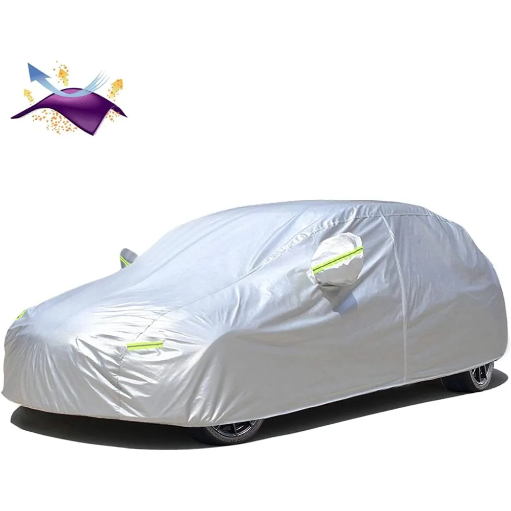 

Oxford Hatchback Car Cover Waterproof All Weather, Fit Toyota Matrix, Honda Fit, VW Golf GTI, Hyundai Veloster, Ford Focus, Min