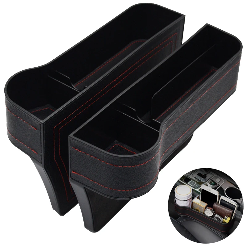 Car Seat Storage Box organizer Universal Car Seat organizer Card Phone Holder Pocket Seat Gap Slit Pocket Catcher Organizer 1Pc