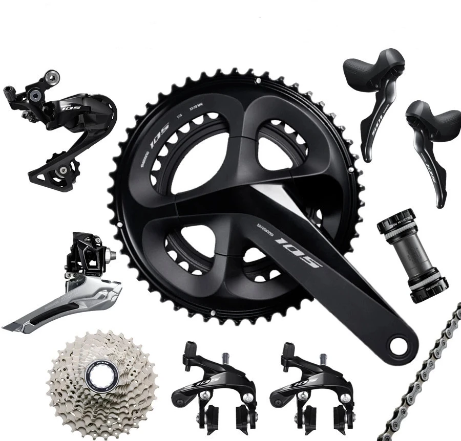 105 R7000 Groupset R7000 Derailleurs ROAD Bicycle R7000 50-34 52-36 53-39T 165 170 172.5 175MM 12-25 11-28 30T 32T34T