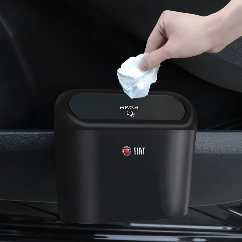 Portable Hanging Car Trash Bin Interior Storage Case Car Gadgets For FIAT 500 Grande Stilo Freemont Punto Astra 500X Ducato etc