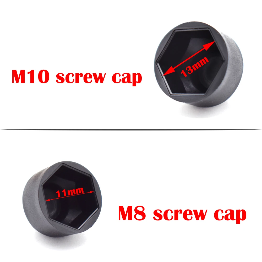 Universal Screw Protection Cap Cover Bolt Nuts M8 M10 Car Door Screw Cap Nuts Cap Protection Door Lock Hinge Hook Door Lock