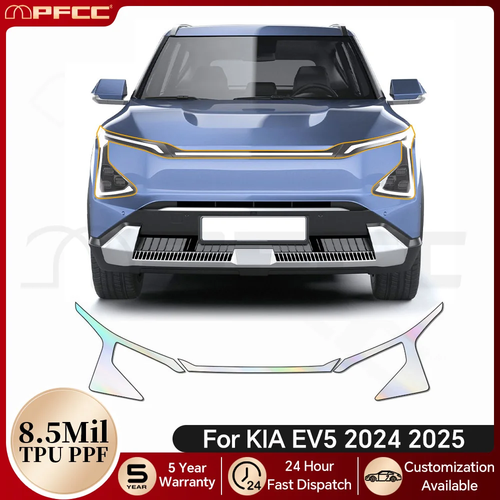 

Headlight Rearview Film B C Pillars TPU Paint Protection Film For KIA EV5 2024 2025 Pre-cut PPF Anti-scratch Clear Bra Resistant