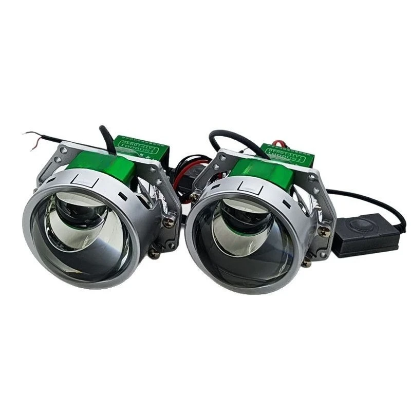 

90W ultra-bright direct white laser lens 12 chips dual-mode dual-drive auxiliary road far and near light tangent fisheye