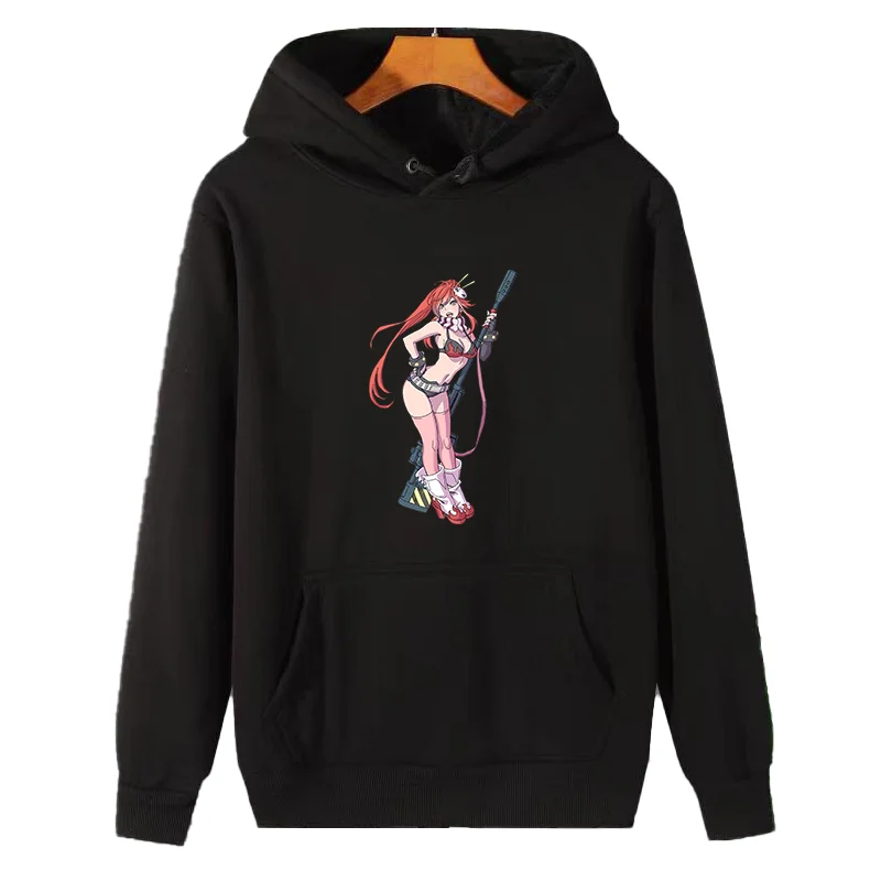 

Tengen Toppa Gurren Lagann Yoko Littner Anime Waifu Hot Sexy Girl Japan graphic Hooded sweatshirts winter thick sweater hoodie